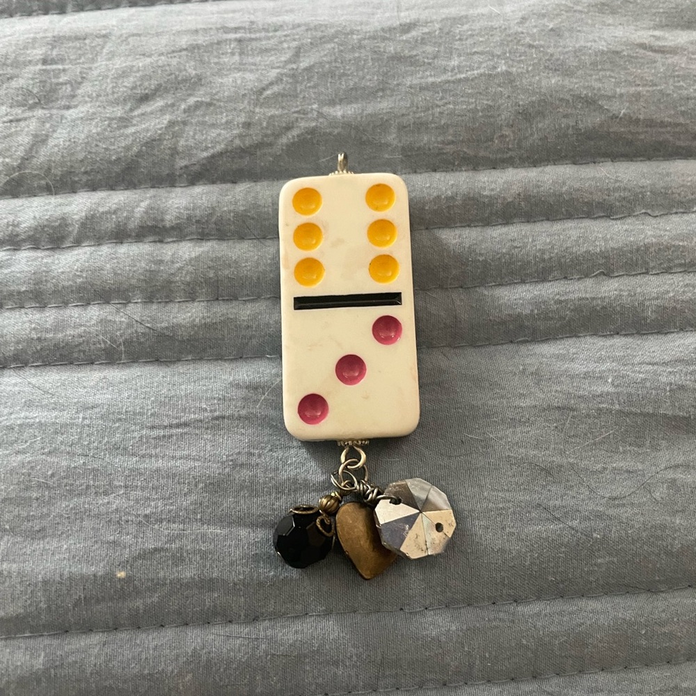 Two necklace charms for a slide or chain